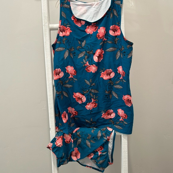 Coral Reef tankini swim set XXL - Picture 2 of 8